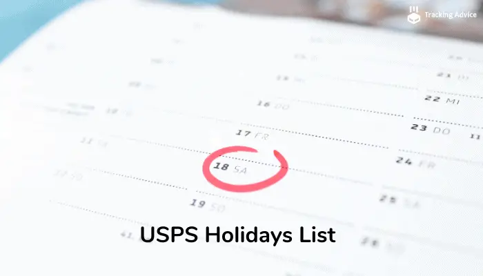 usps holidays list
