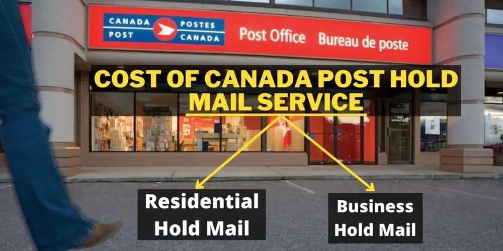 A man walking around the Canada Post post office