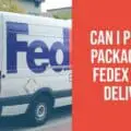 can I pick up a package from FedEx before delivery