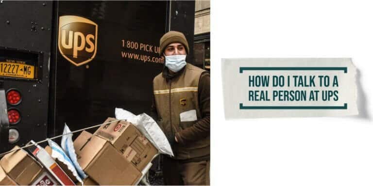 how to actually talk to someone at ups