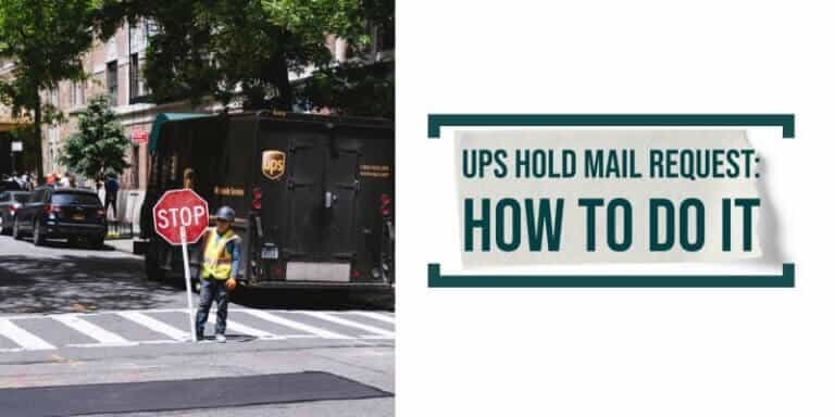 ups hold mail tracking