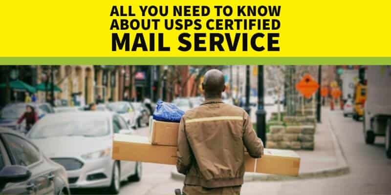 USPS Certified Mail Service: full details