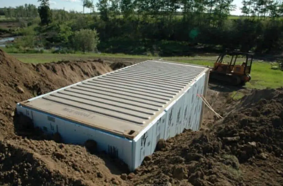 Can Shipping Containers Be Buried?