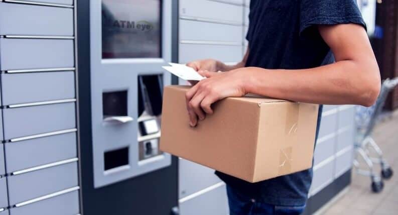 A man is carrying a box