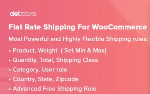 Flat Rate Shipping Plugin For WooCommerce