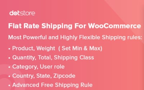 Flat Rate Shipping Plugin For WooCommerce