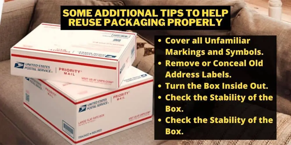 Tips to reuse packaging properly