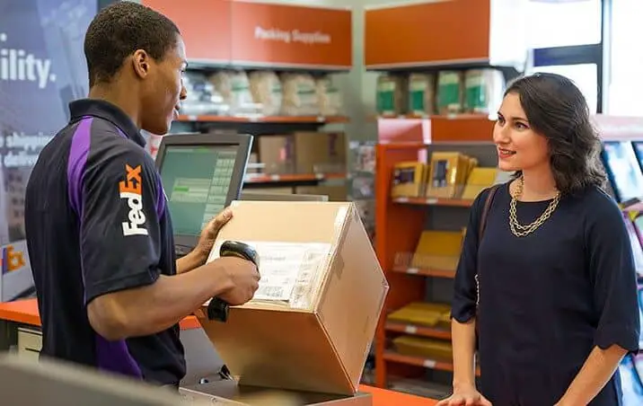 Fedex package scanning process
