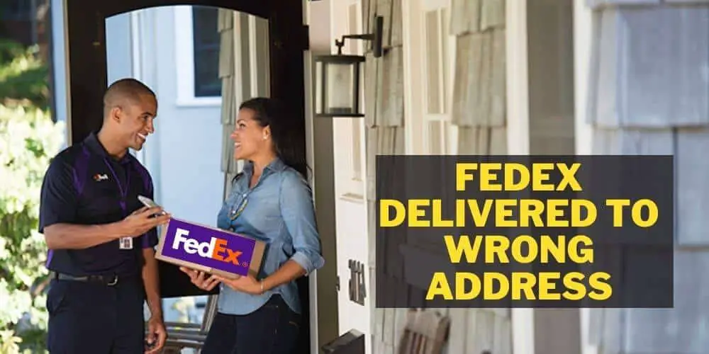 Man delivers a Fedex package