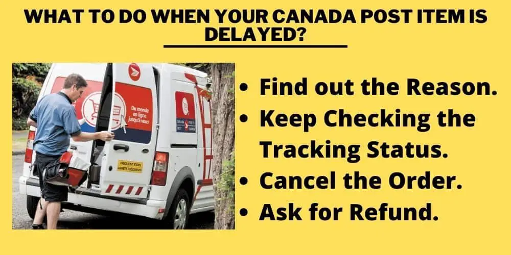 How to solve Canada Post Item is Delayed