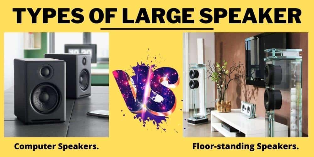 Types: Computer vs Floor standing speakers